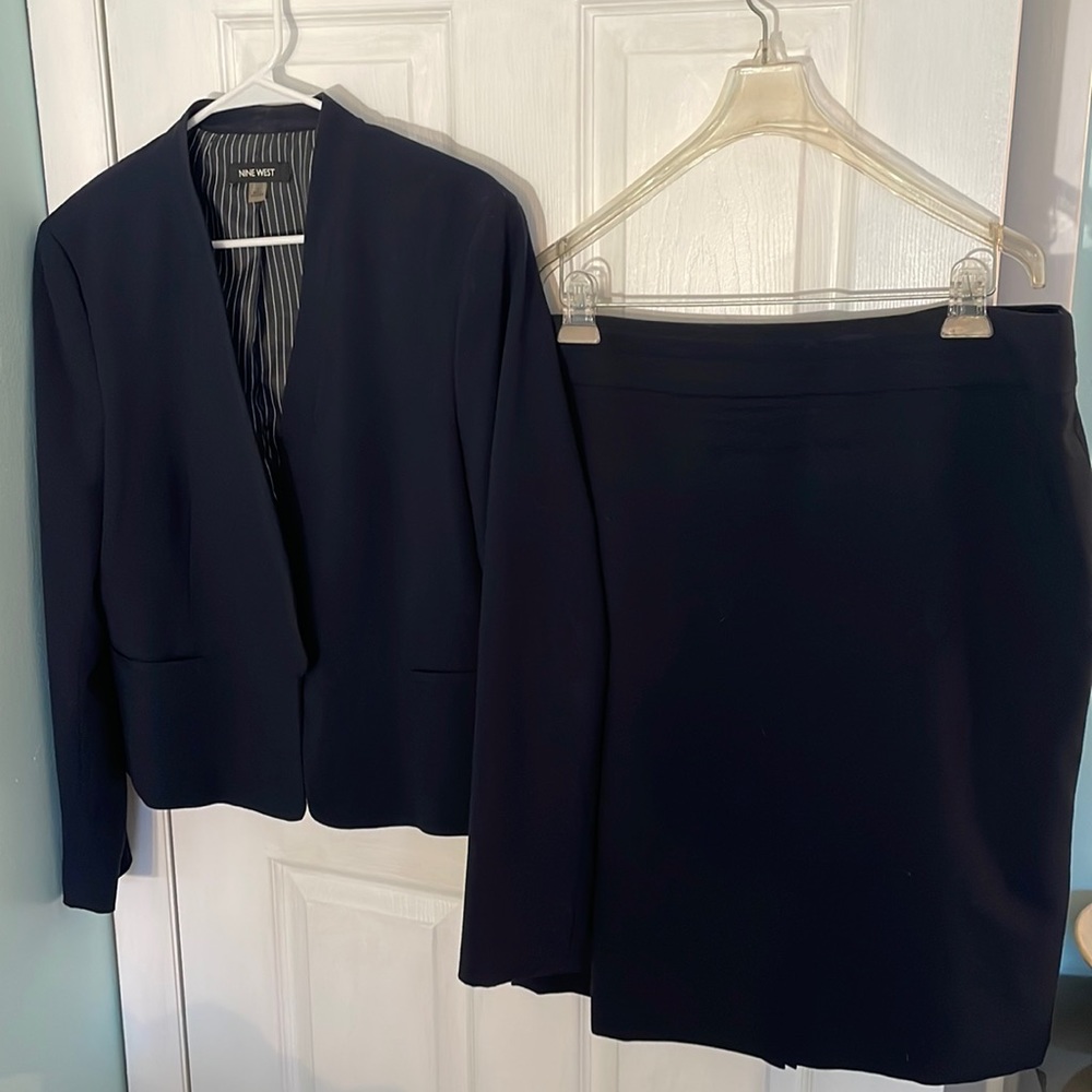 Nine West suit separates, navy blue